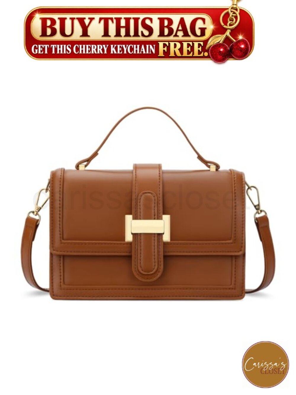 ✨Crossbody Bag Top Handle Purse Vegan PU Leather Small Designer Handbag